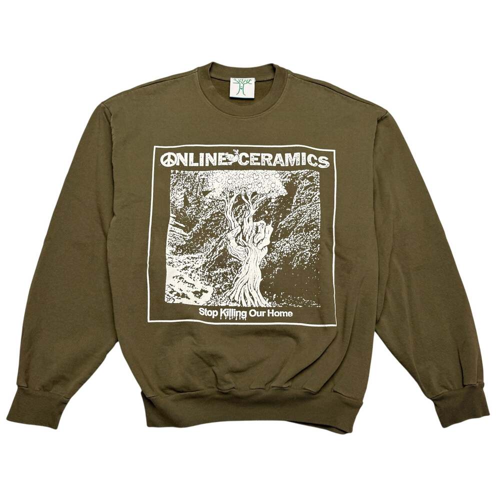 Online Ceramics Nature = Nurture Stop Killing Our Home Sweatshirt Large Hippie